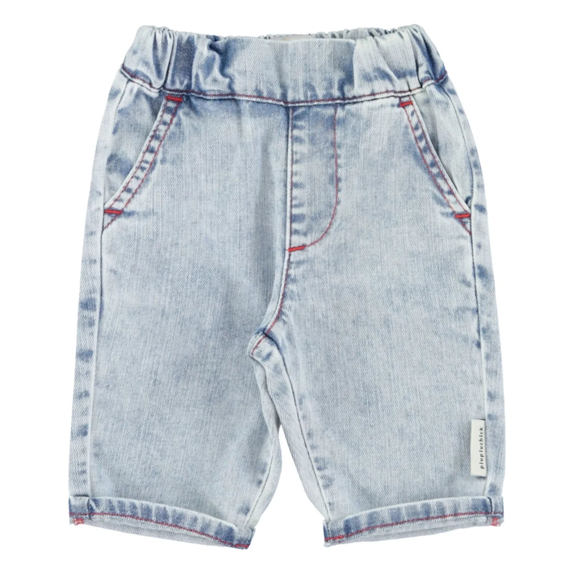 Piupiuchick – Jeans mit geradem Bein für Babys | Washed Blue