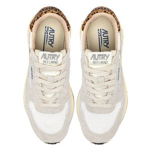 Autry - Reelwind Low Wildleder und Nylon Leoparden Sneakers | Beige