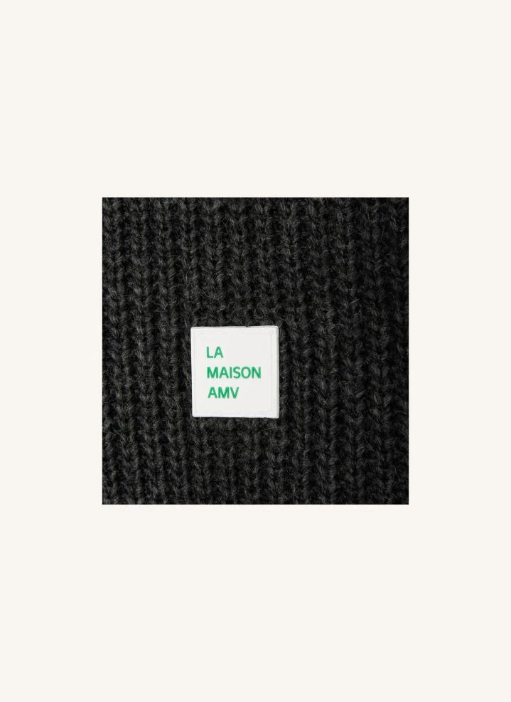 American Vintage - Crashway Wolle und Alpakapullover | Kohlegrau