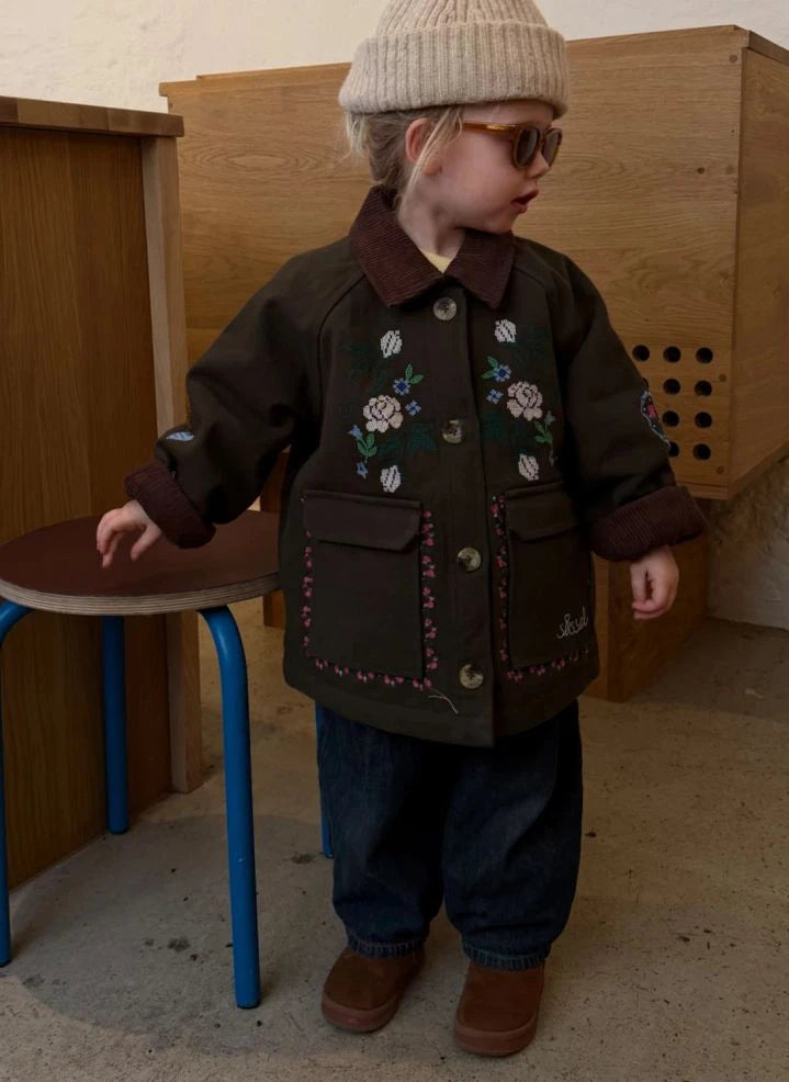 SISSEL EDELBO - Cara Bio-Baumwolljacke - Kinderkollektion | Khaki