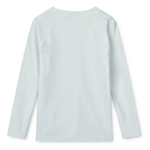 Liewood – Noah Seersucker UV-Schutz-T-Shirt | Hellblau