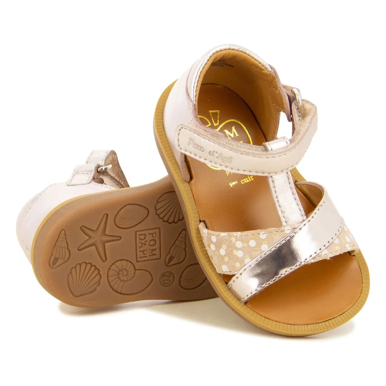 Pom d'Api - Poppy Sandalen | Roségold