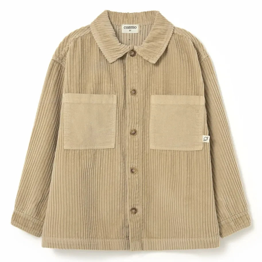 Cozmo - Dakark Overshirt aus Bio-Baumwoll-Cord | Beige
