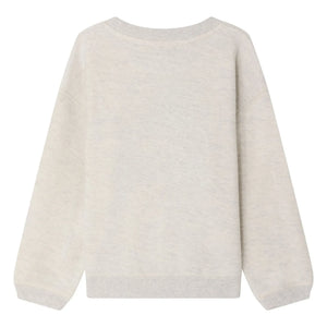 Bonpoint - Tonino Sweatshirt aus Bio-Baumwolle | Grau meliert