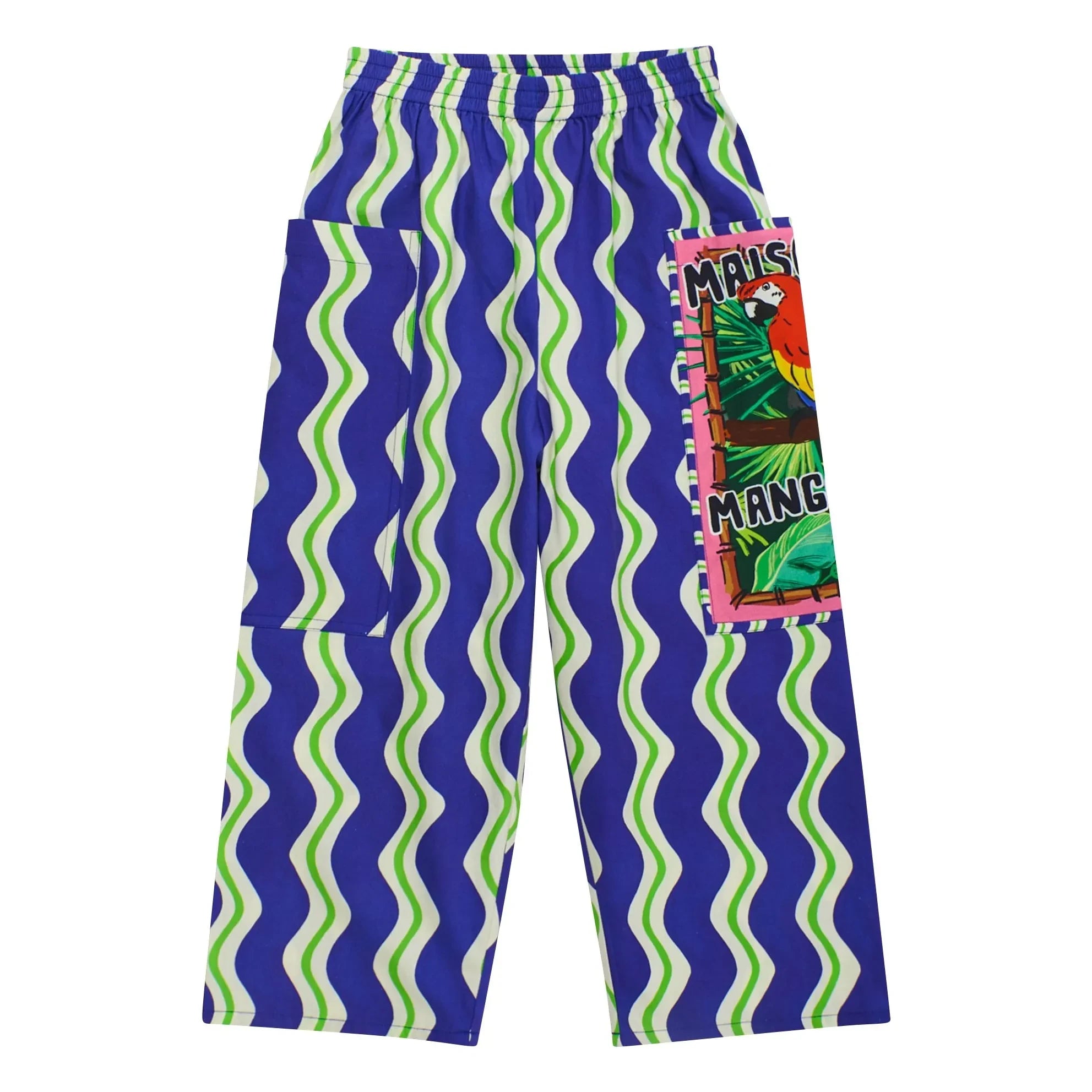 Maison Mangostan - Wave Hose Parrot | Dunkelblau