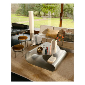 Maison Sarah Lavoine - Moon Chrome Samt-Hocker | Havana