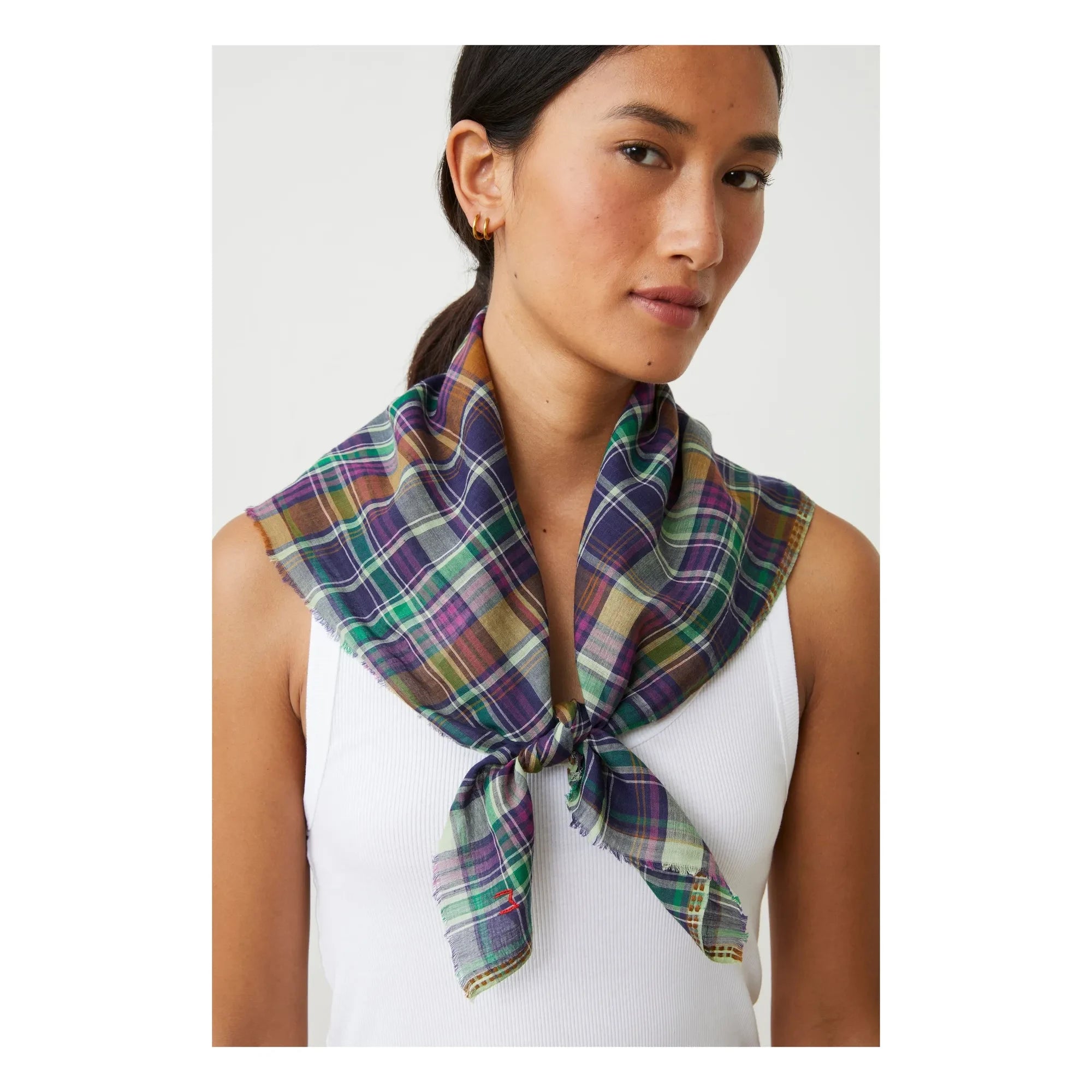 Moismont - Secret Scarf N°817 Baumwolle | Dunkelblau