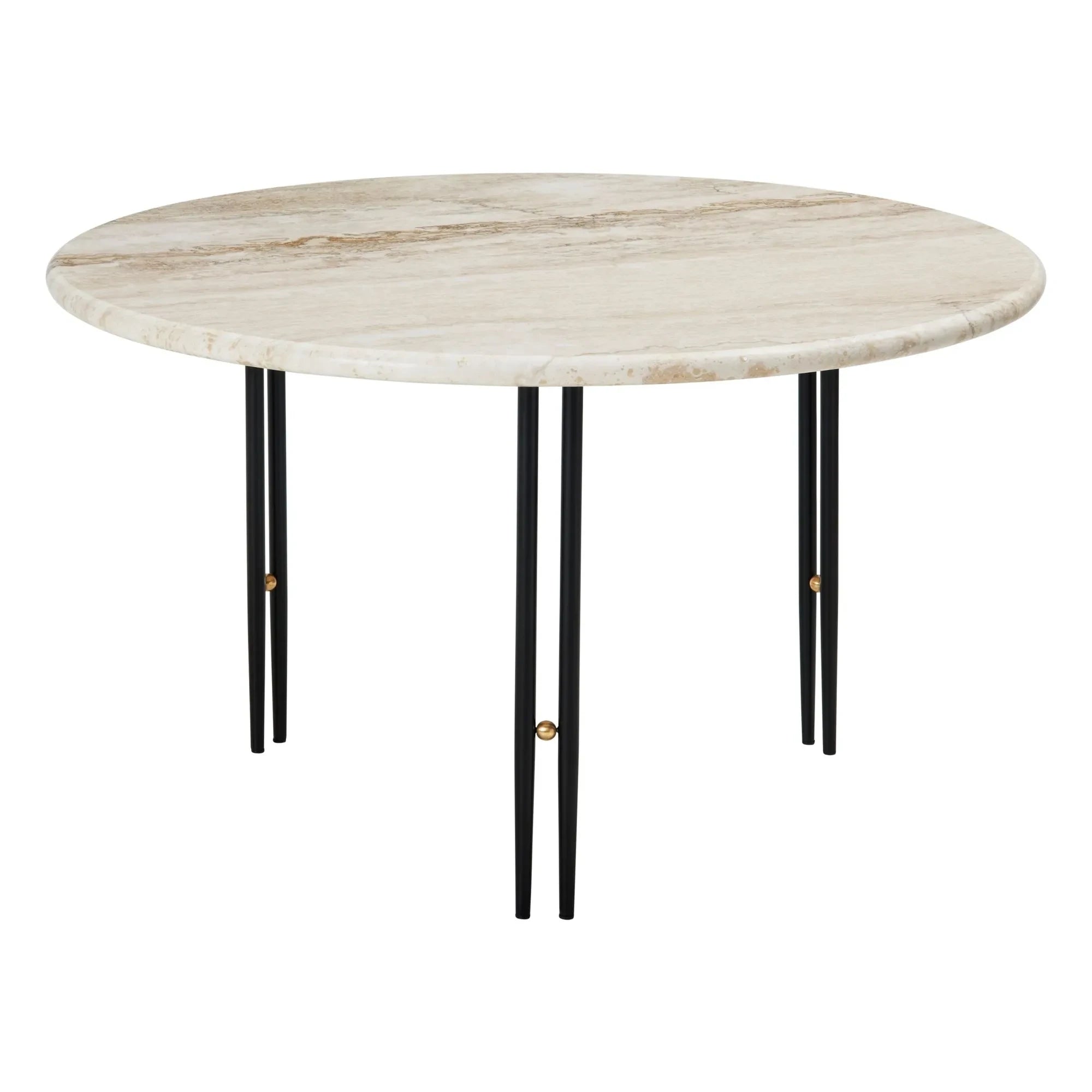 Gubi – Couchtisch IOI schwarzes Gestell D70 cm, GamFratesi | Schwarz