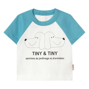 Tinycottons - Tiny & Tiny Dogs Bio-Baumwoll-T-Shirt | Weiß