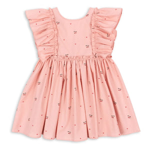 Konges Sløjd - Evia Cerises Kleid mit Schleife | Rosa