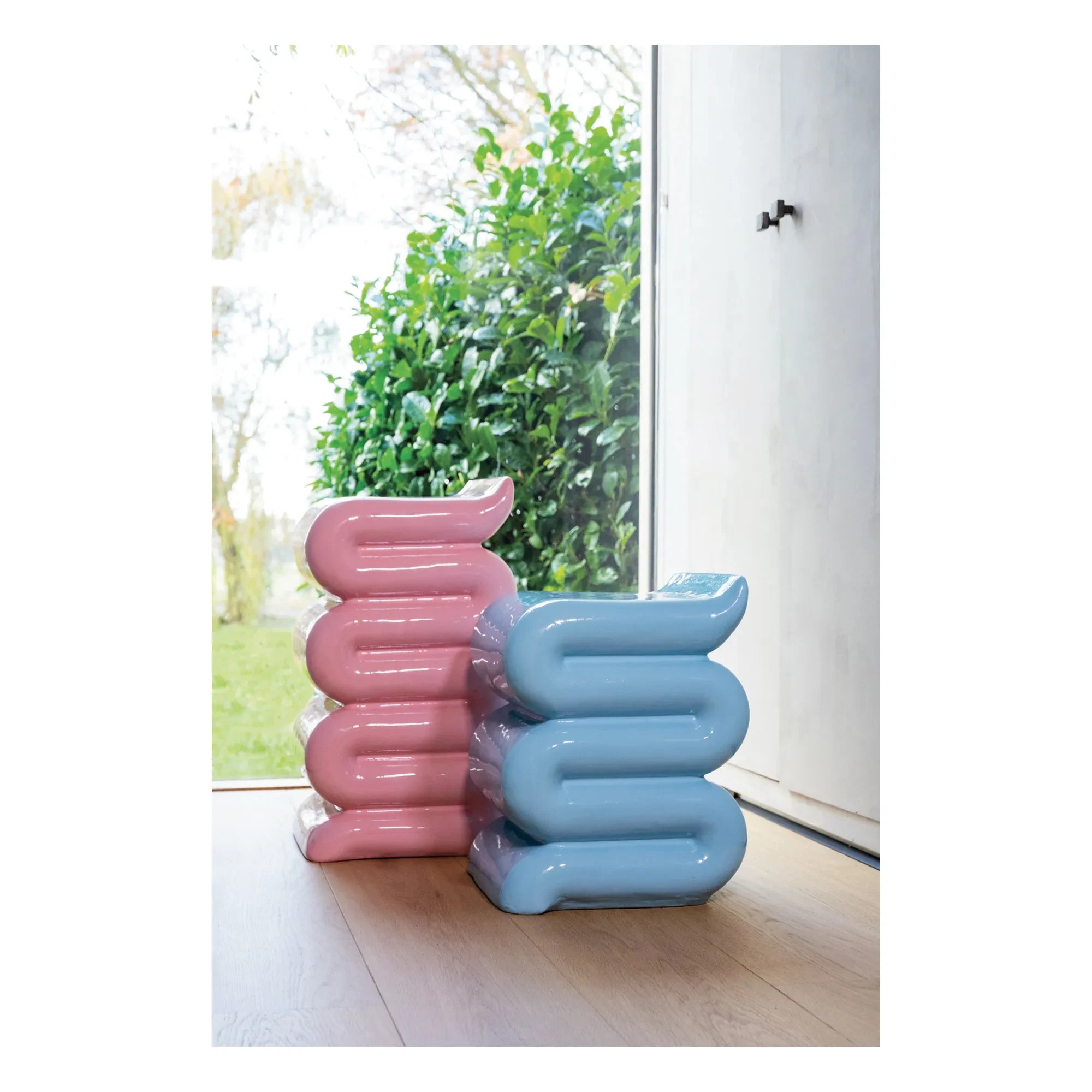 &Klevering - Blauer Hocker | Blau