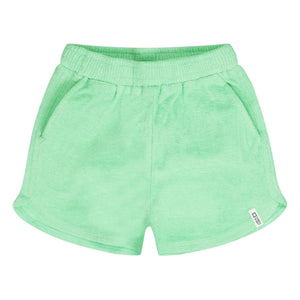 Tumble N'Dry – Paraiba Bio-Baumwoll-Frottee-Shorts | Grün