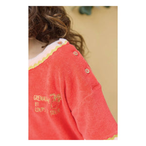 Bonton - Livia Frottee-T-Shirt | Rot
