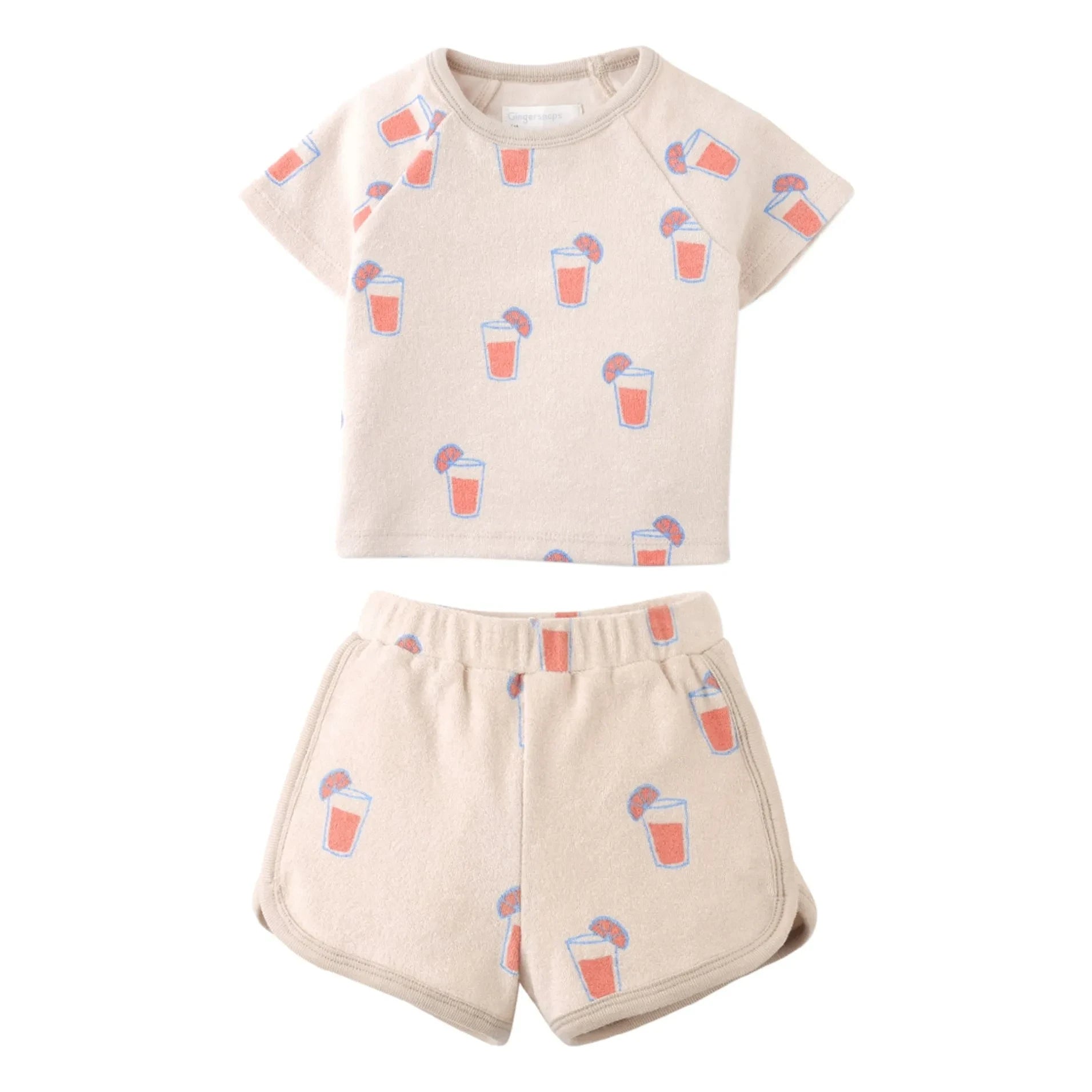 Gingersnaps - Matthew T-Shirt und Shorts-Set | Heather beige