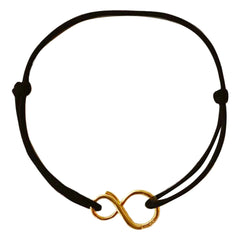 LAH - Mini-Infinity Schnur Armband | Schwarz