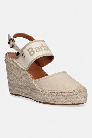 Barbour kadın açık topuk espadril ayakkabılar Lyndhurst