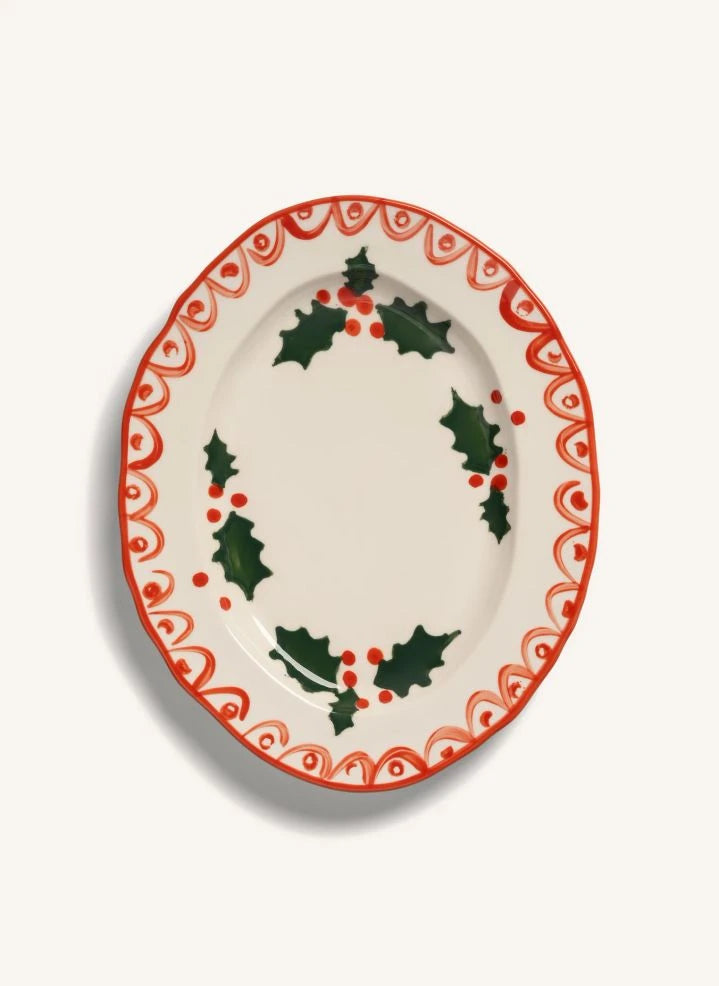 &Klevering - Holly Porzellanteller | Rot
