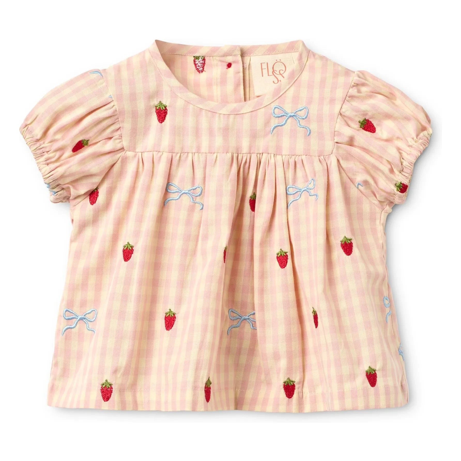 Flöss - Dolly Vichy Bluse und Shorts Set | Aprikose