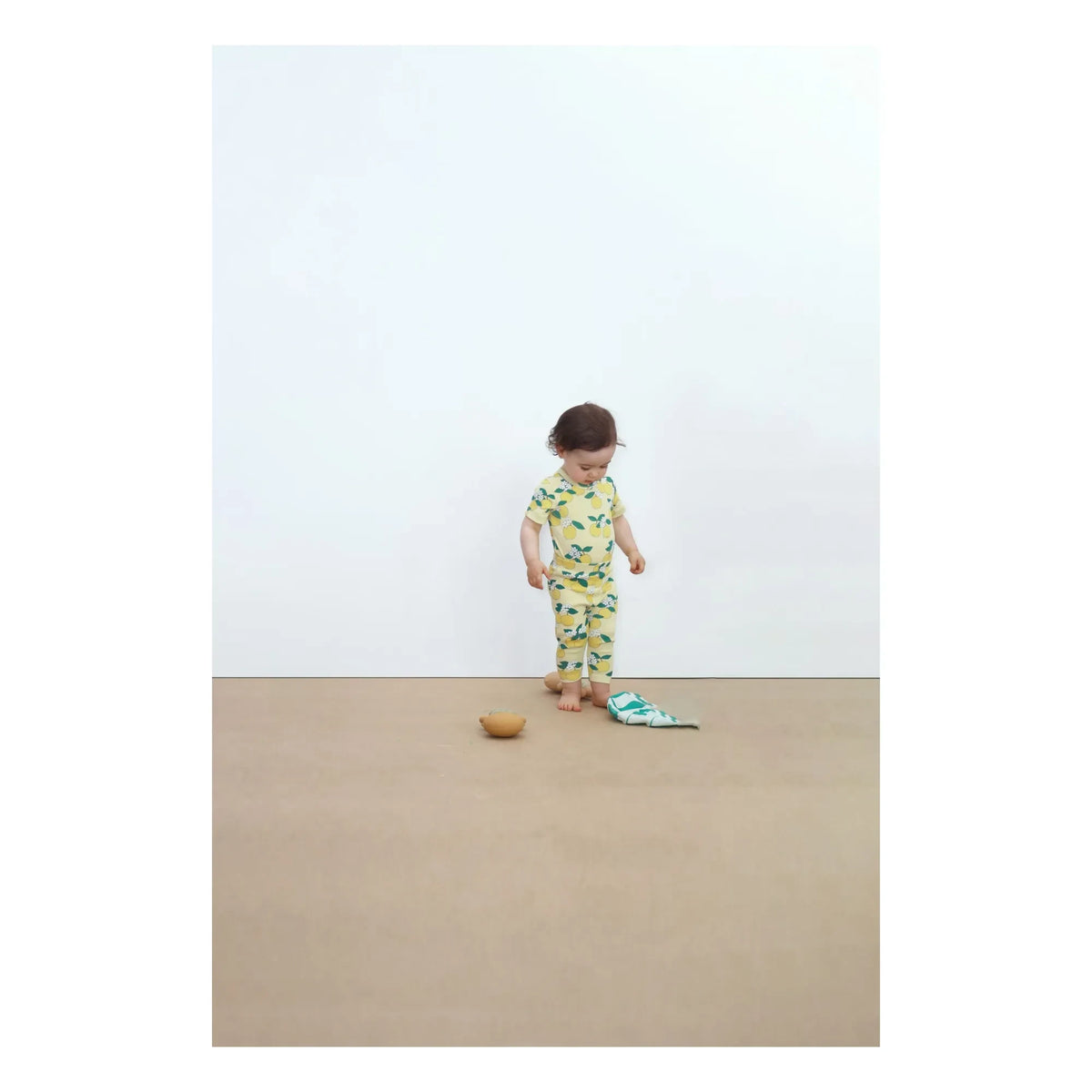 Tinycottons - Gerippte Leggings Orange Bio-Baumwolle | Hellgelb