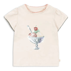 Konges Sløjd - Famo Glace T-Shirt aus Bio-Baumwolle | Ecru