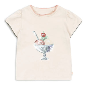 Konges Sløjd - Famo Glace T-Shirt aus Bio-Baumwolle | Ecru