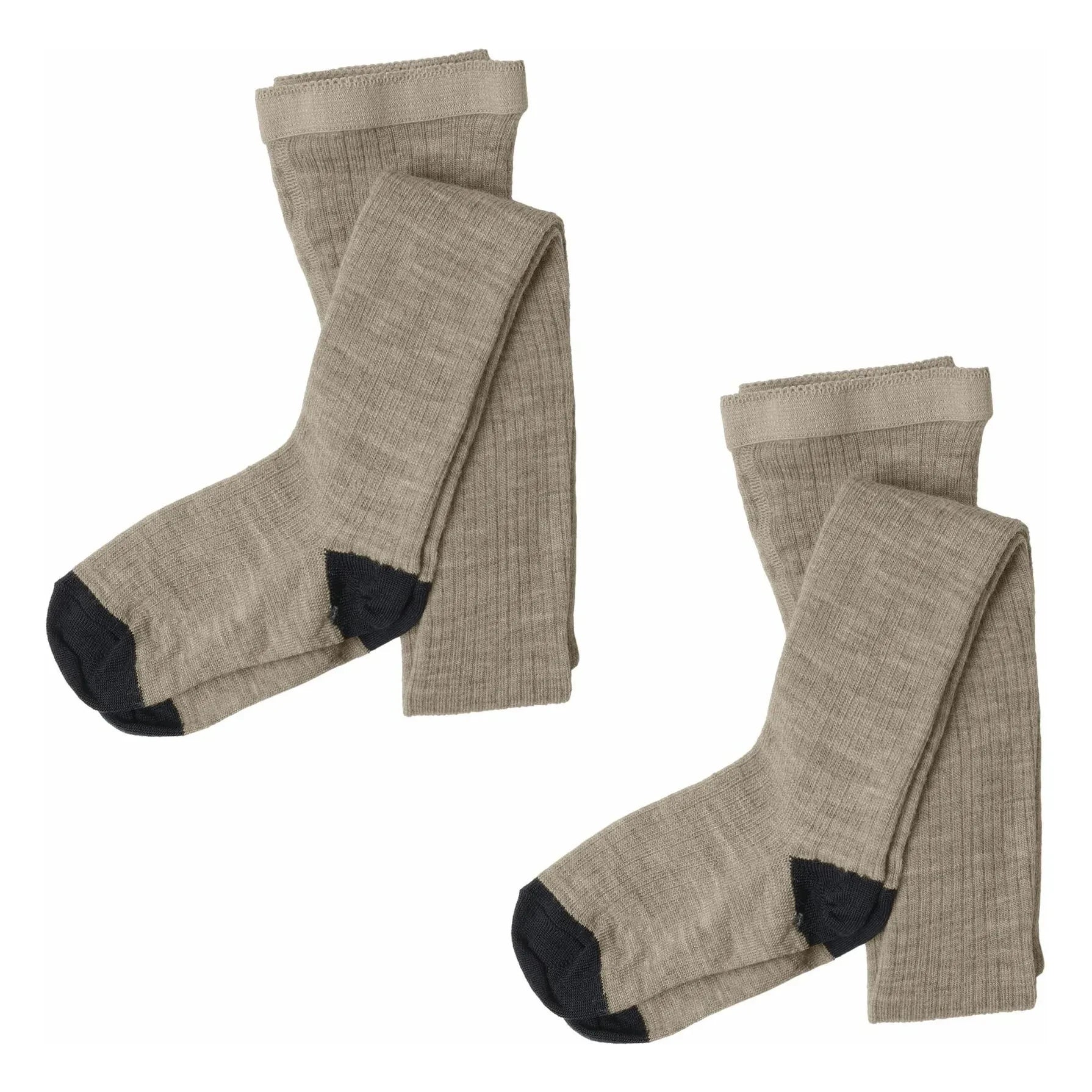 FUB - Strumpfhose mit Wollsocken | Heather Beige