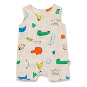 Halcyon Nights - Tierischer Jumpsuit Short | Ecru