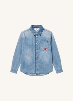 Hundred Pieces - Enzo Denim Hemd | Hellblau Denim