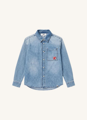 Hundred Pieces - Enzo Denim Hemd | Hellblau Denim