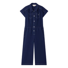 Bonpoint - Denim Lania Bio-Baumwoll-Overall | Indigo blau