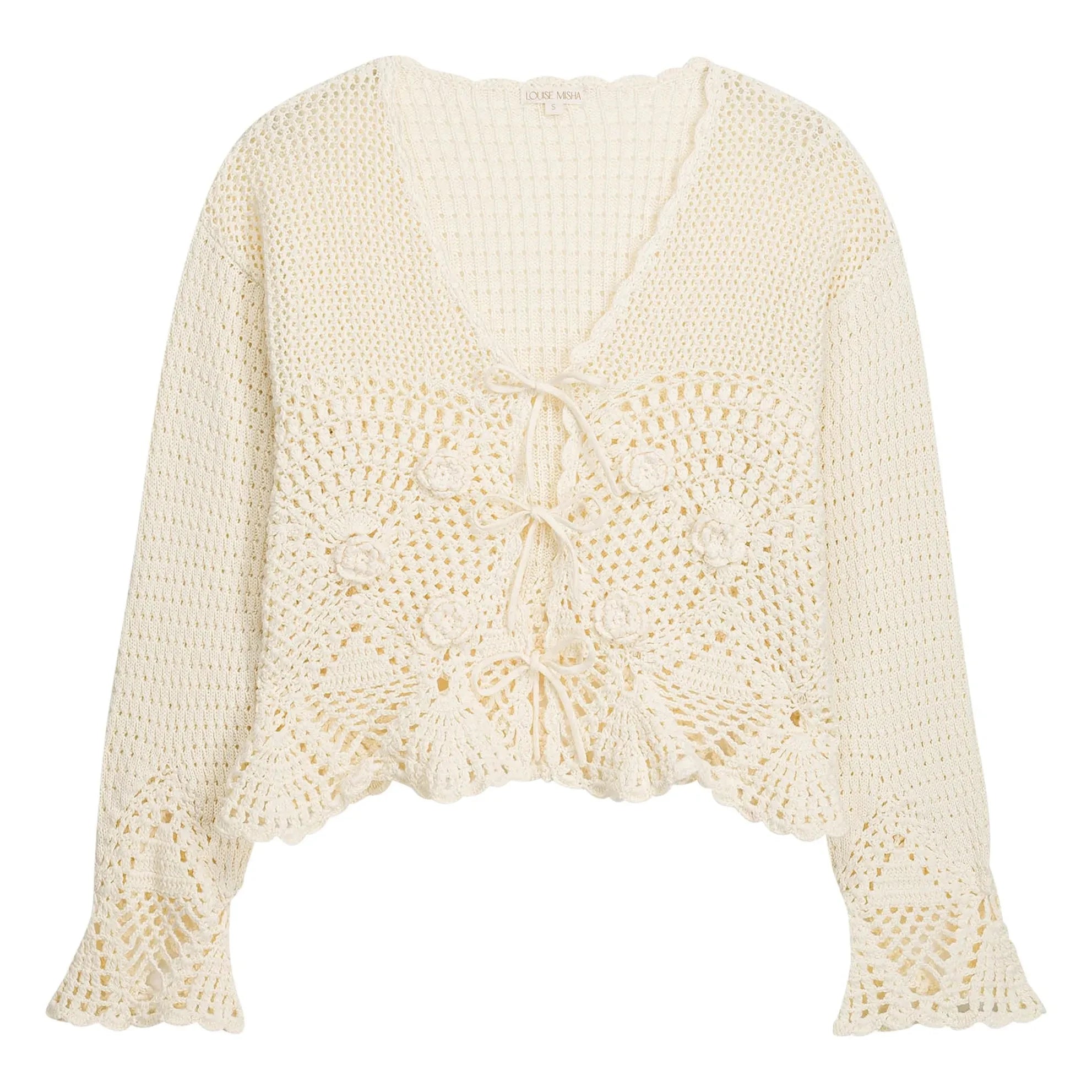 Louise Misha - Molya Baumwoll-Cardigan | Creme