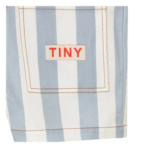Tinycottons - Overall aus blauem Twill mit feinen Streifen