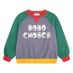 Bobo Choses - Sweatshirt aus Bio-Baumwolle mit Farbblock | Mauve