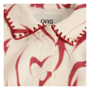 OAS – Leinenhemd Tribalo Vera | Rot