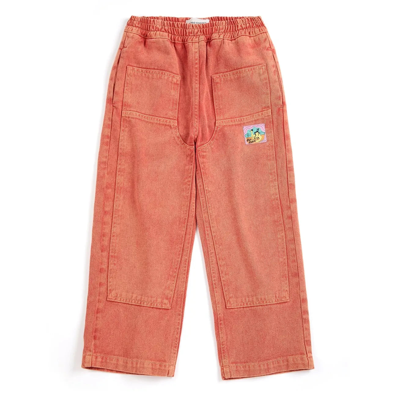 Bobo Choses – Hose mit Einsätzen aus Bio-Baumwoll-Twill | Rot