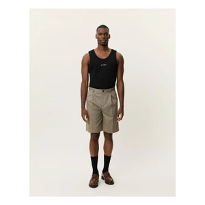Les Deux – Plissierte Reece Shorts | Grün
