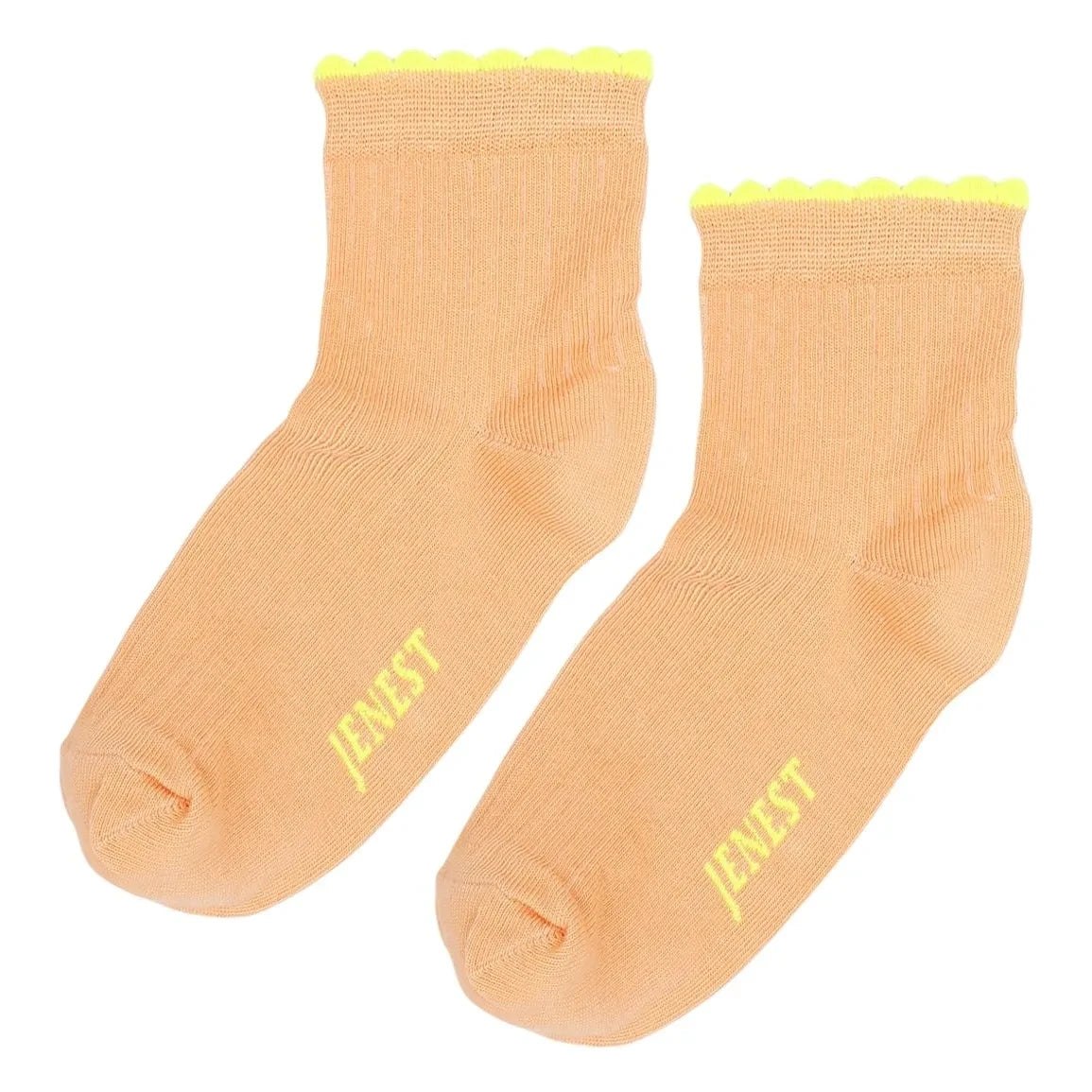 Jenest - Fancy Festoon Socken Bio-Baumwolle | Apricot