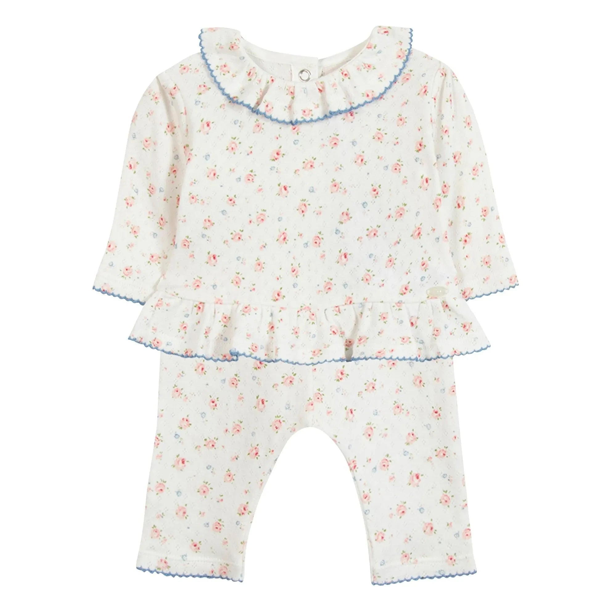Tartine et Chocolat - Geblümtes T-Shirt und Leggings Set | Ecru
