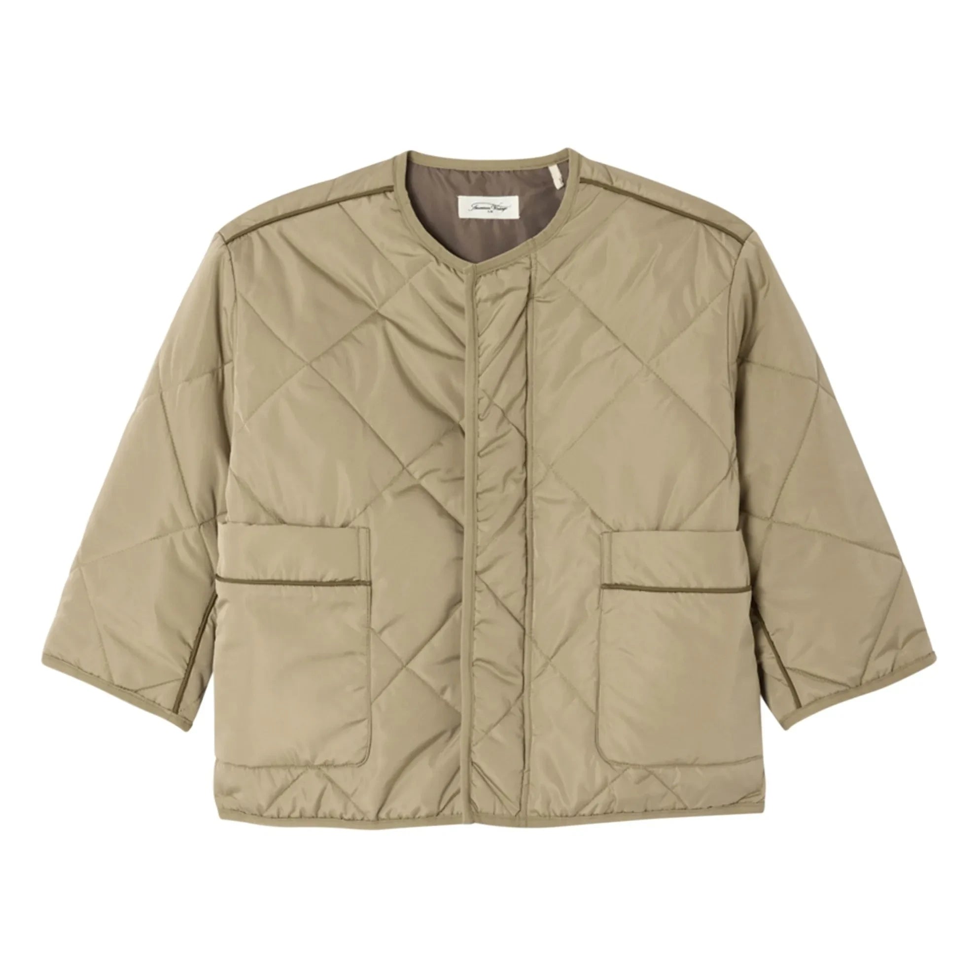 American Vintage - Vowbay Wasserabweisende Steppjacke Recycelte Faser | Khaki