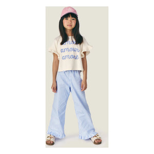 Mipounet - Gestreifte Sia Hose | Hellblau