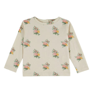 Emile et Ida - Organisches Baumwolle Blümchen T-Shirt | Ecru