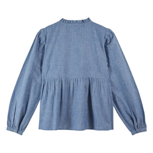 Emile et Ida - Mavi Chambray Pamuk Bluz | Mavi