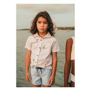Pepita & Me - Hellblaue Segelshorts