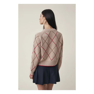 Moismont - Auguste Hırka No. 233, Merinos Yünü | Pembe