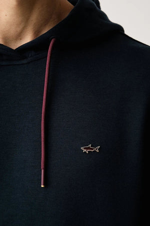 Paul&Shark modal karışımlı kapüşonlu erkek sweatshirt