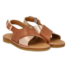 Angulus - Kontrast Sandalen | Roségold