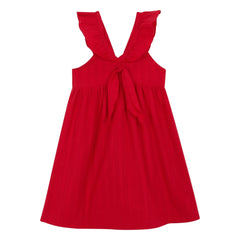 birinit - Chili Midikleid Bio-Baumwolle | Rot