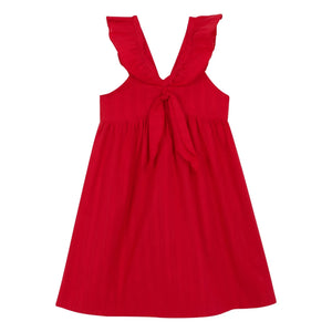 birinit - Chili Midikleid Bio-Baumwolle | Rot
