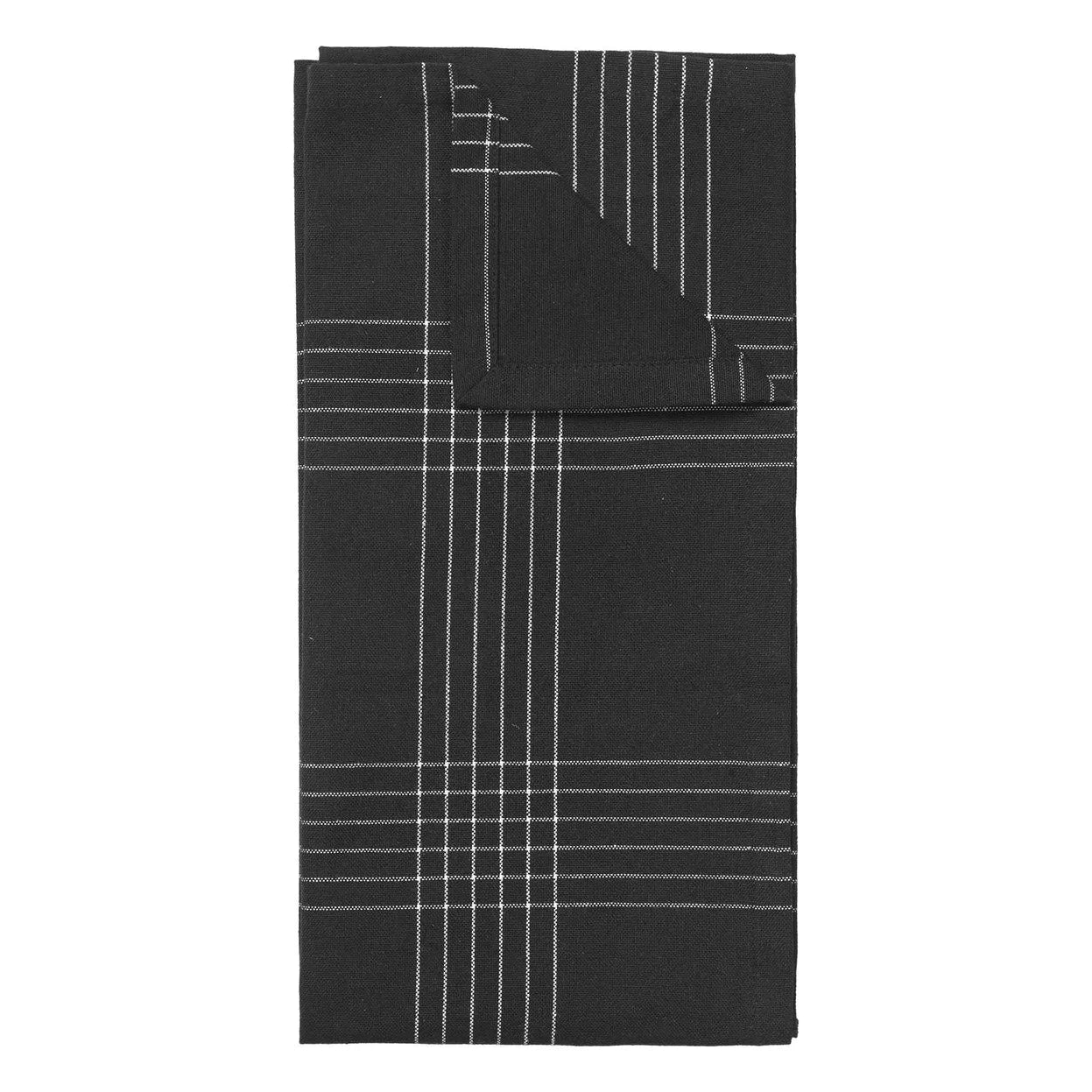 Broste Copenhagen - Rud mutfak havluları - 2'li set | Siyah