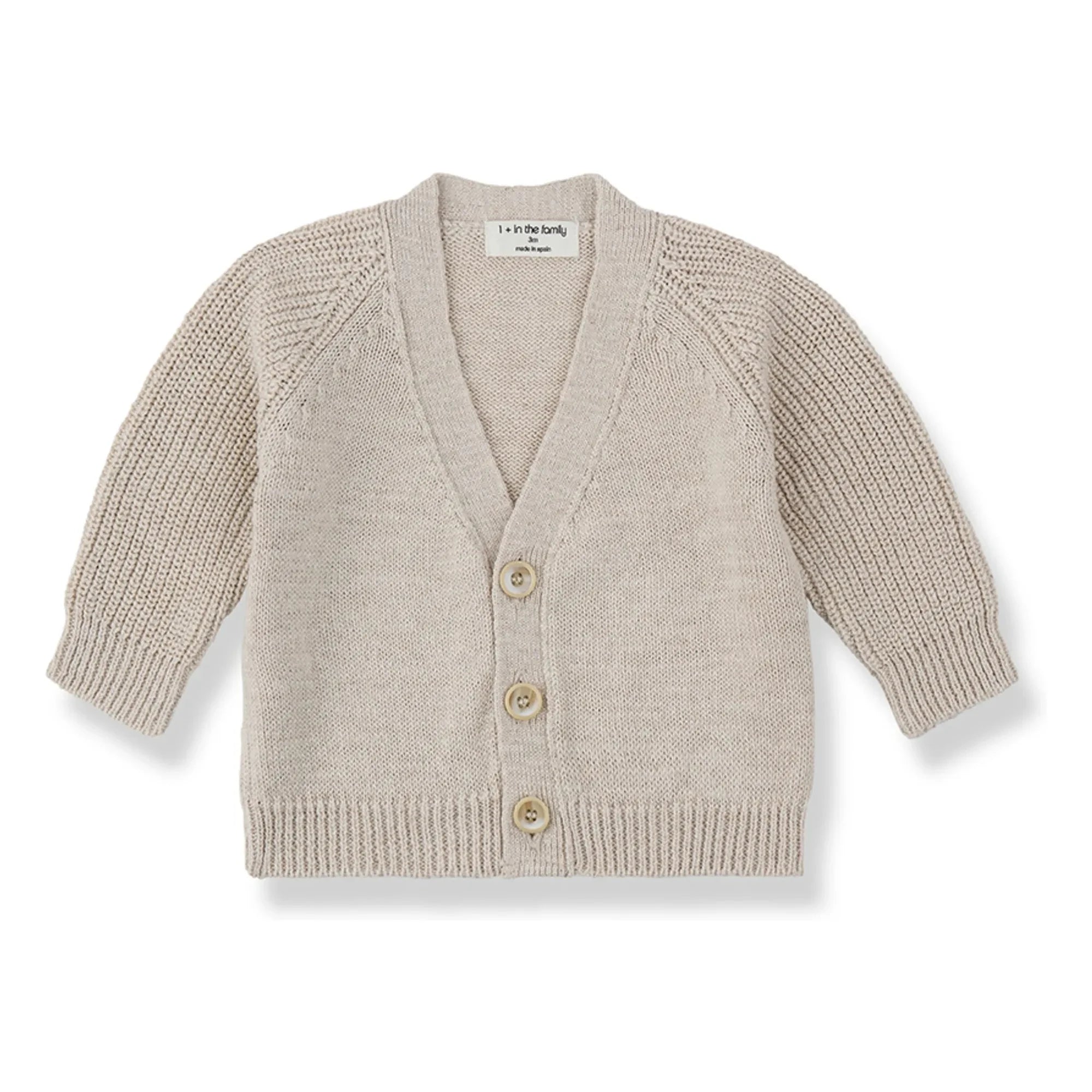 1+ in the family - Portol Leinen-Cardigan | Beige
